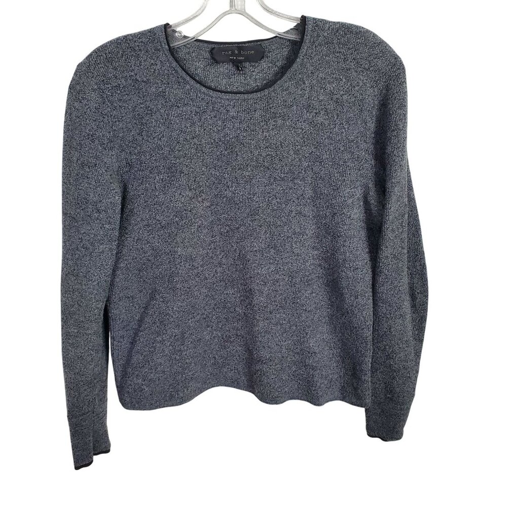 Rag & Bone Womens Size M Sweater Ribbed Knit Merino Wool Crewneck Minimalist - Picture 2 of 12
